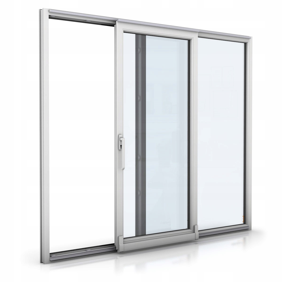 Okno Tarasowe Przesuwne Białe 2400 x 2100