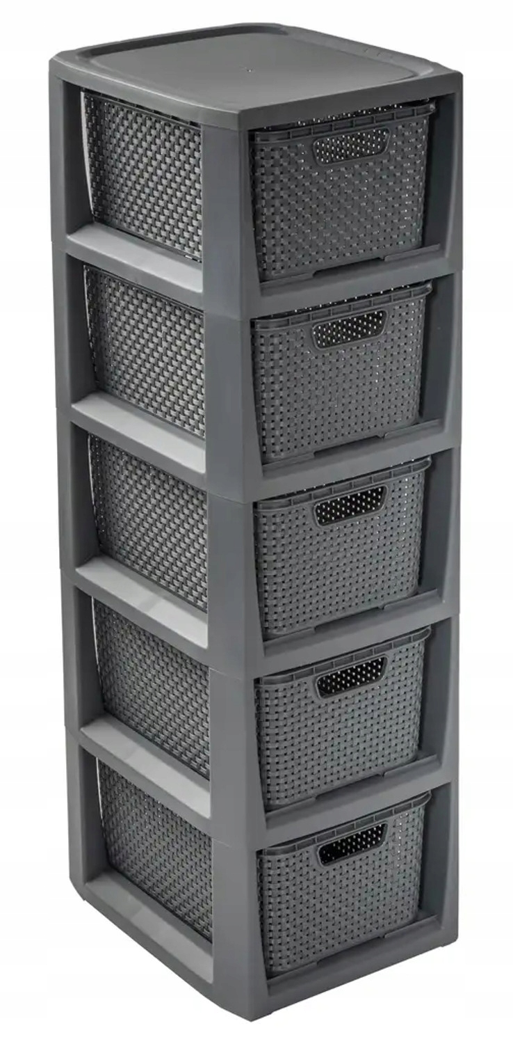

Regał komoda szafka z 5 koszykami Branq Rattan