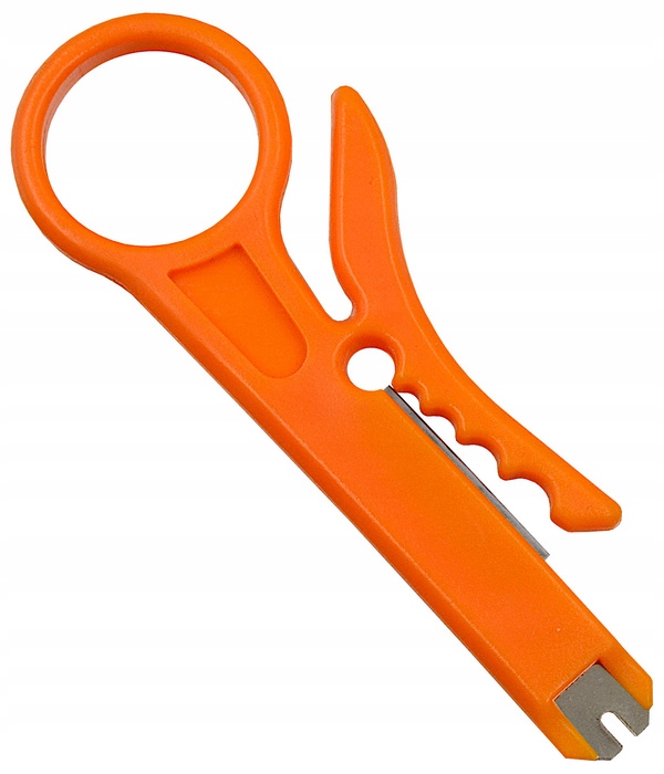 ŚCIĄGACZ IZOLACJI STRIPPER NÓŻ DO SKRĘTKI UTP / STP + WCISKACZ LSA