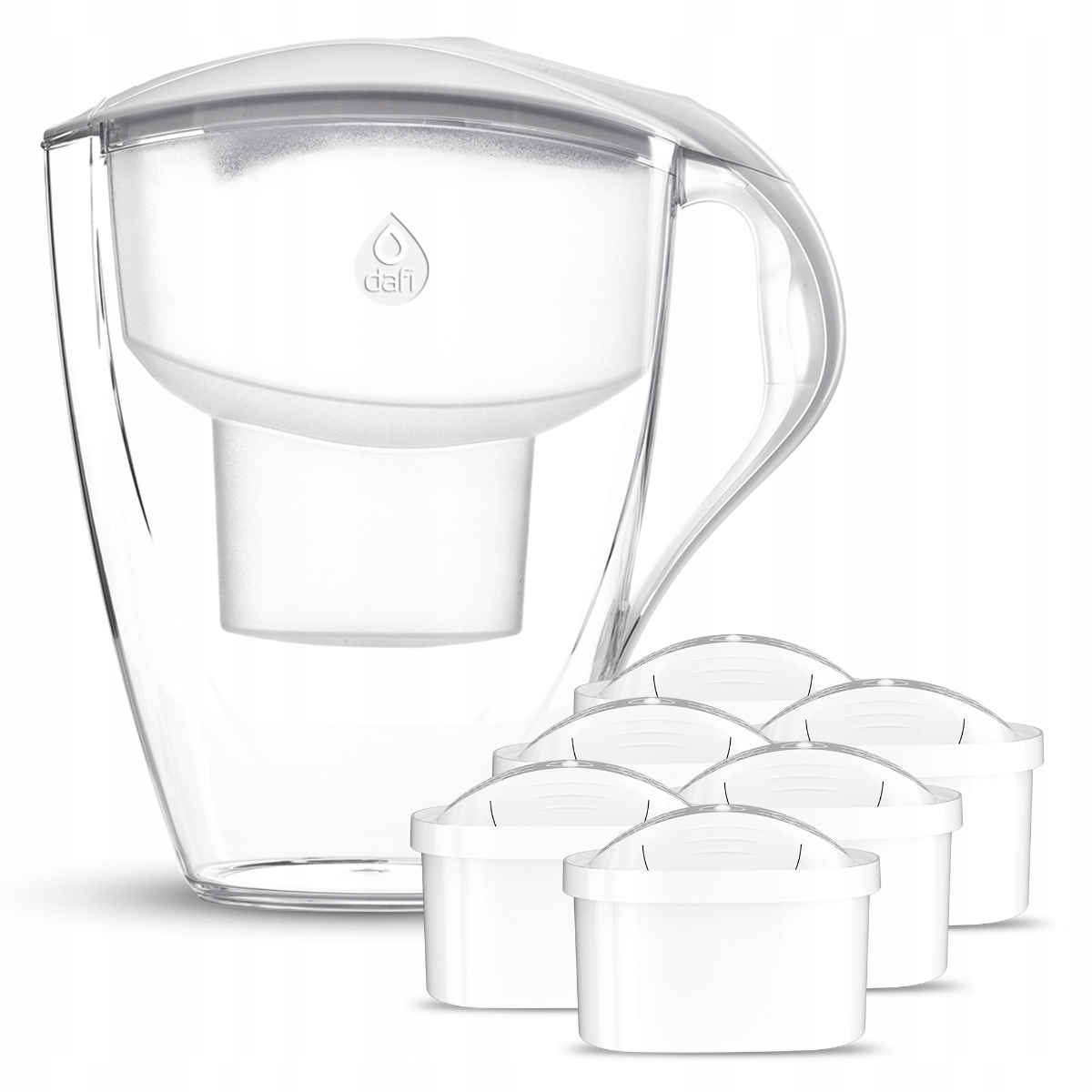 Džbán Dafi Omega bílý 4 l manuální 6 xUnimax