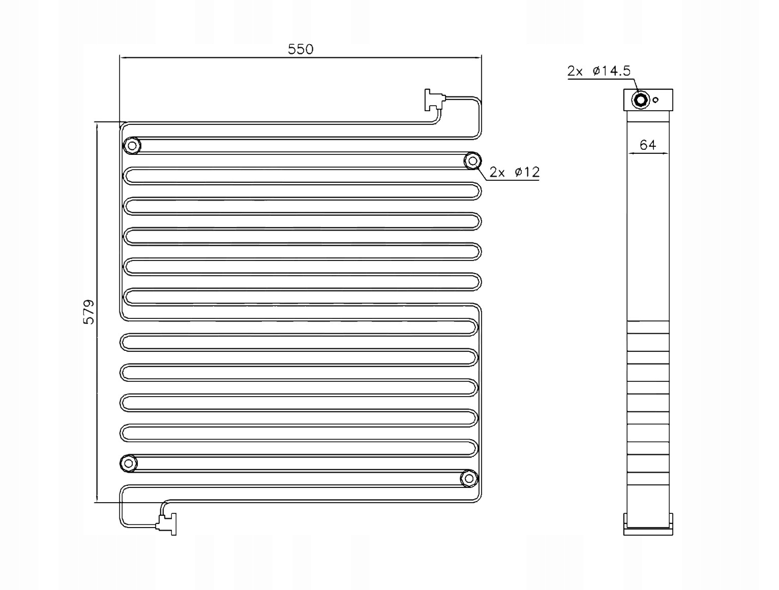 11104197 - Конденсатор кондиционера VOLVO A25 A30 A35 A40 L180