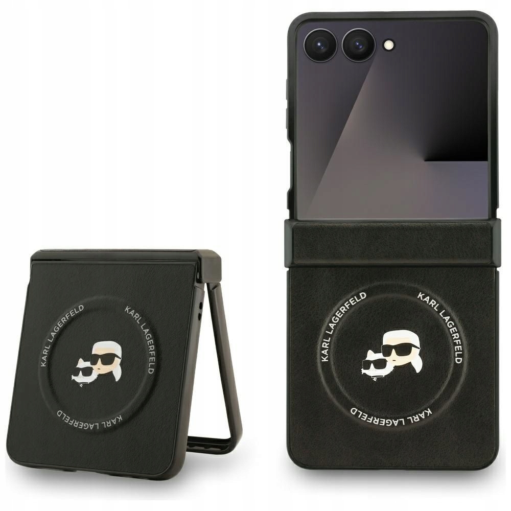 Pouzdro pro Samsung s Flip7 s MagSafe Karl Lagerfeld, černé