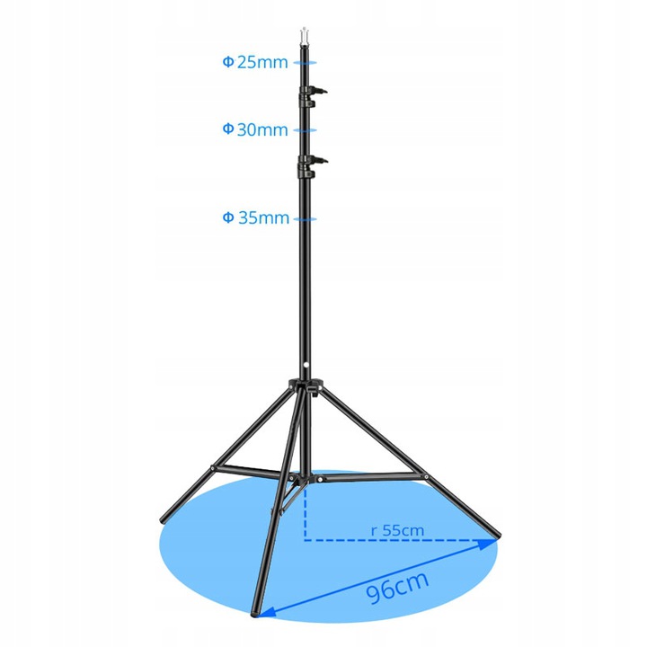 STUDYJNY STATYW OŚWIETLENIOWY A709 AIR 290cm 1/4 Marka Massa