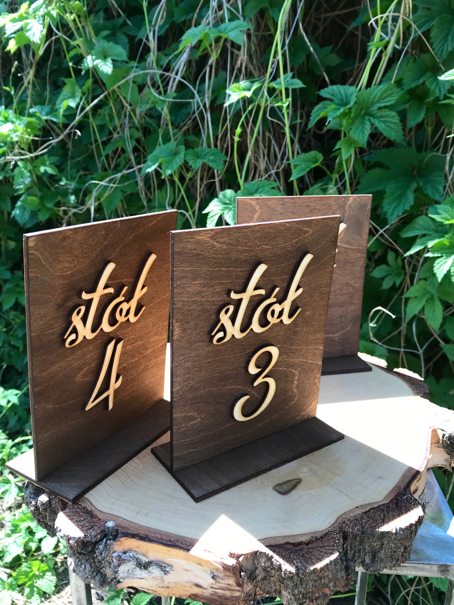 

Numery stołów wesele numerki na stolik wzór kolor