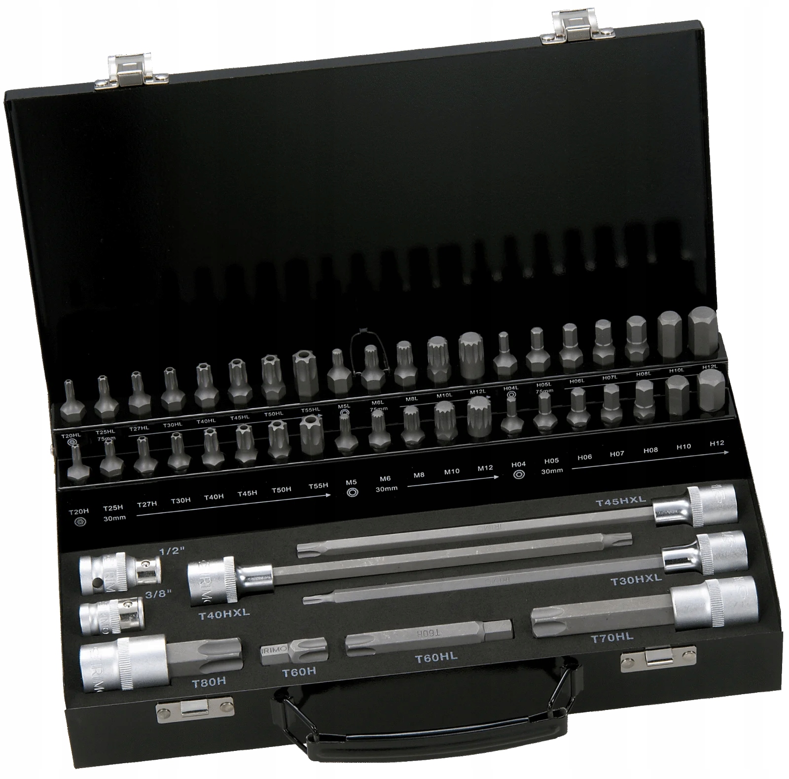 Zestaw 49 elementów nasadek i bitów 10 mm BAHCO Marka Bahco