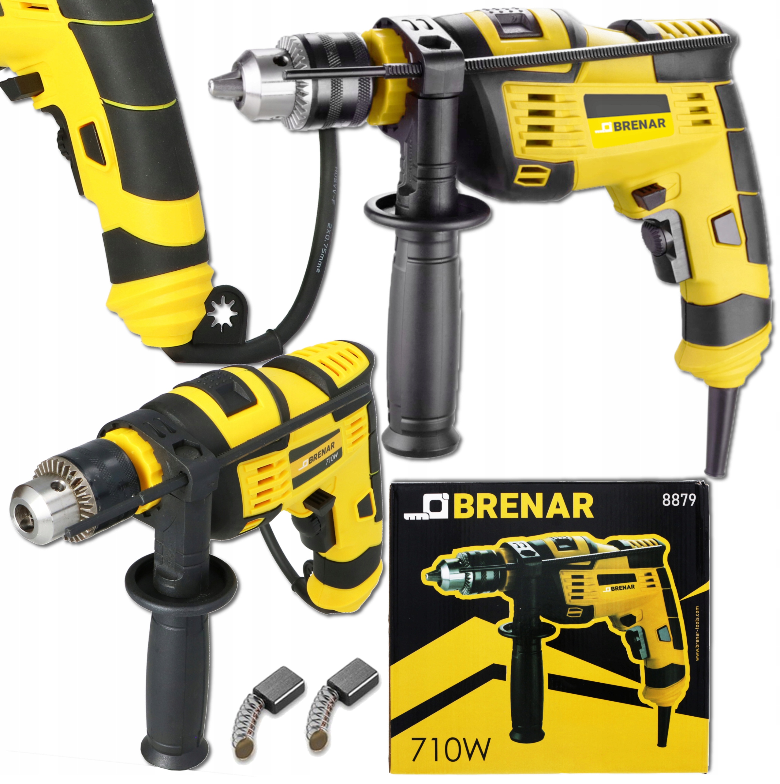 

Brenar Wiertarka Udarowa 710W Moc Regulacja