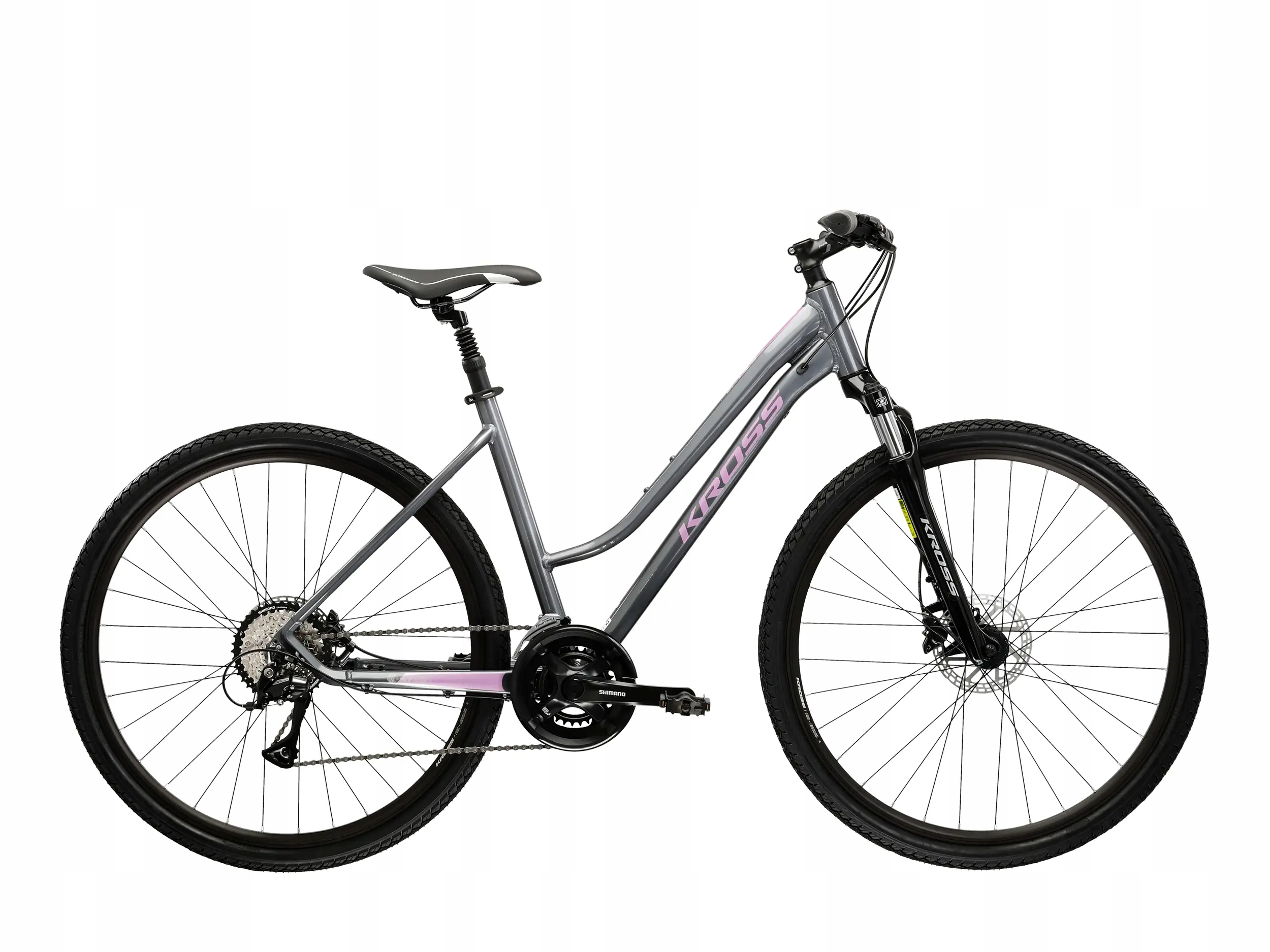 Kross Evado 4.0 Damski 28" Szaro Różowy DL 19" 2025