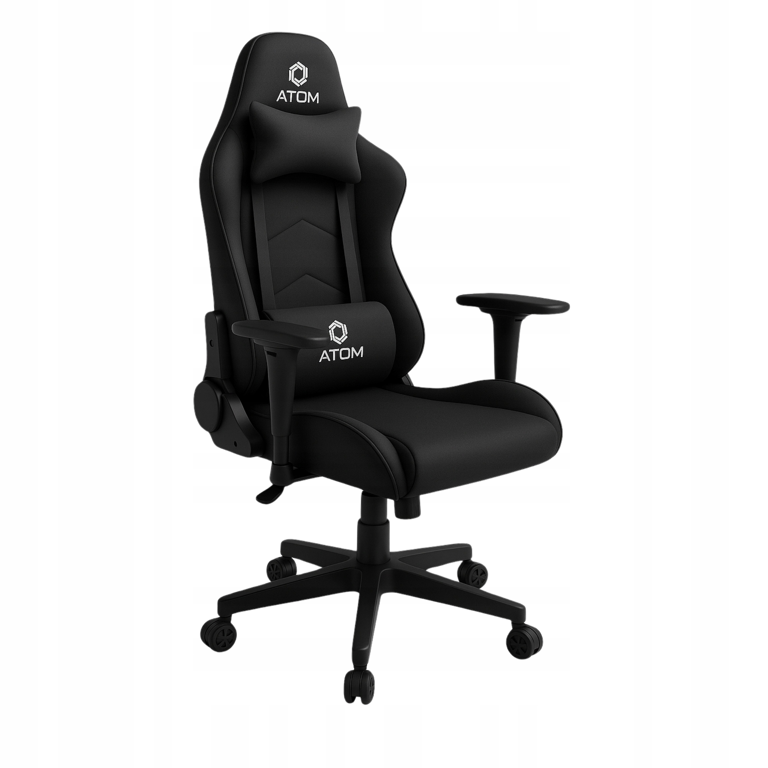Fotel Gamingowy Atom Gp Tkanina Krzesło Gracza Kubełkowy Gładkie Przeszycie