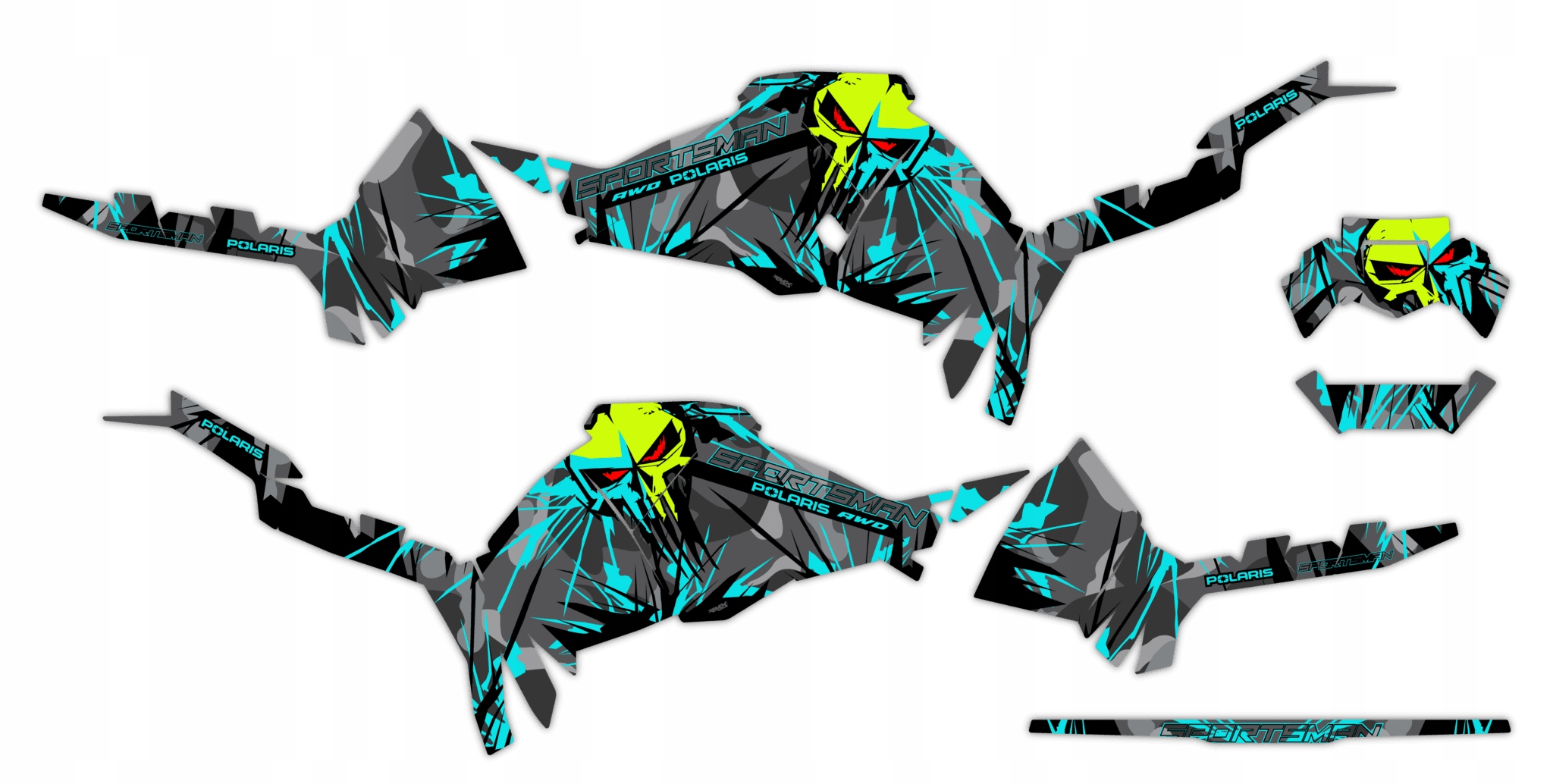 Dýha Samolepky Polaris Sportsman 570 2021+ #7589200