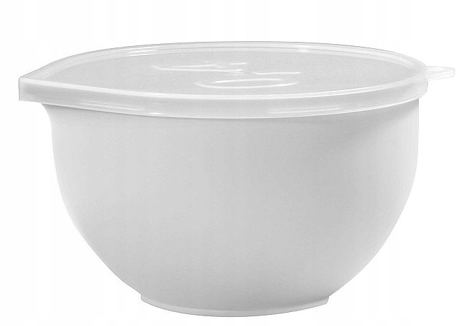 

Plastteam Miska Do Mieszania Z Pokrywką 0,4L Biała