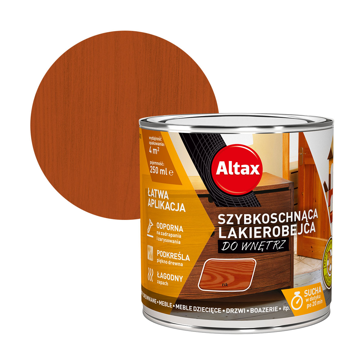 

Altax Lakierobejca Szybkoschnąca 0,25L Tik