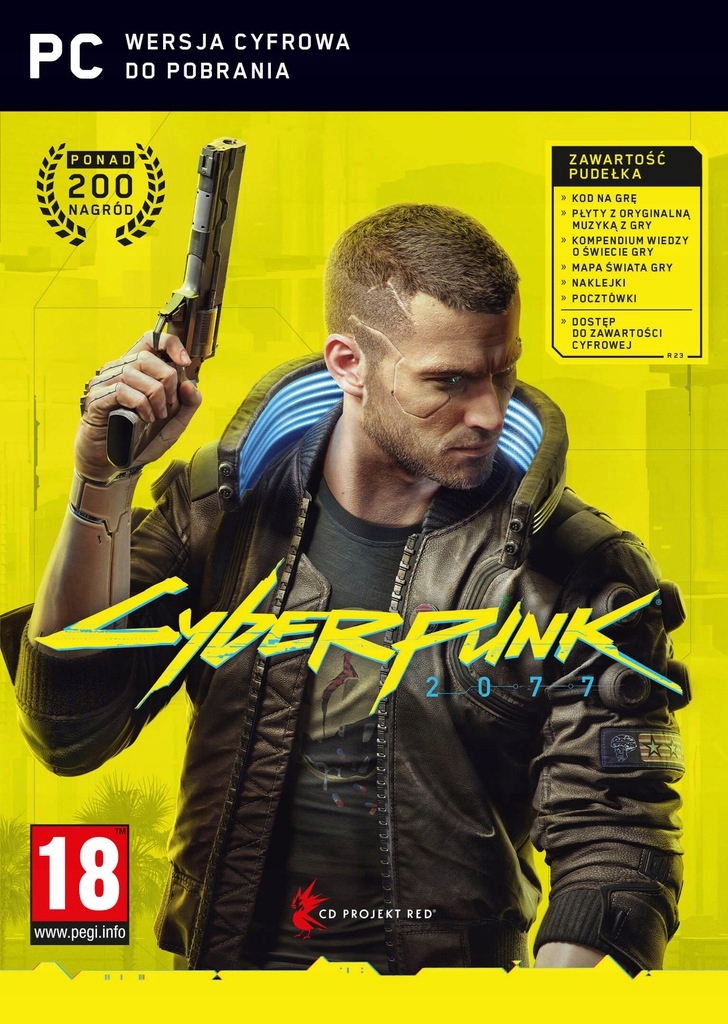 

Pc Cyberpunk 2077 Muzyka Mapa Naklejki Pocztówki