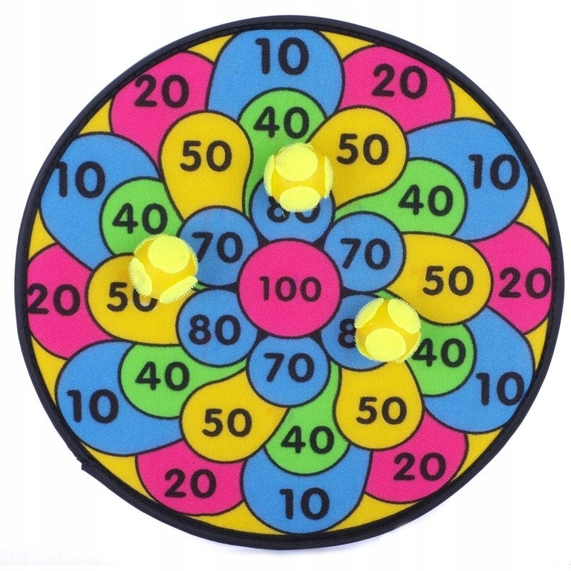 DART GRA NA RZEPY BEZPIECZNE RZUTKI + 3 PIŁKI Wiek dziecka 3 lata +