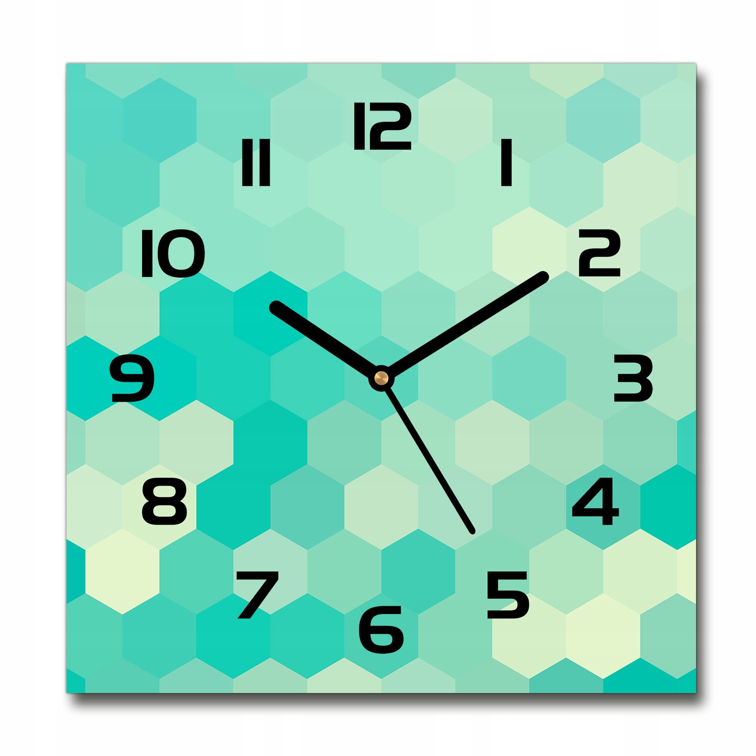 

Zegar szklany na ścianę Geometryczne tło 30x30 cm