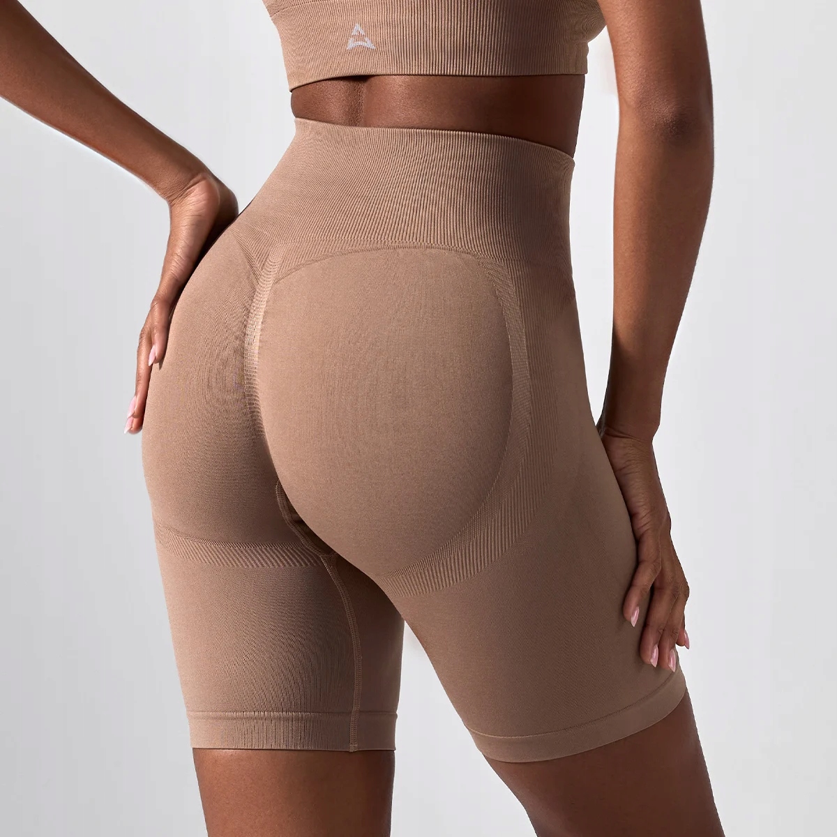 Allwear Szorty Push Up Latte Rozmiar S Treningowe Modelujące Wysoki Stan