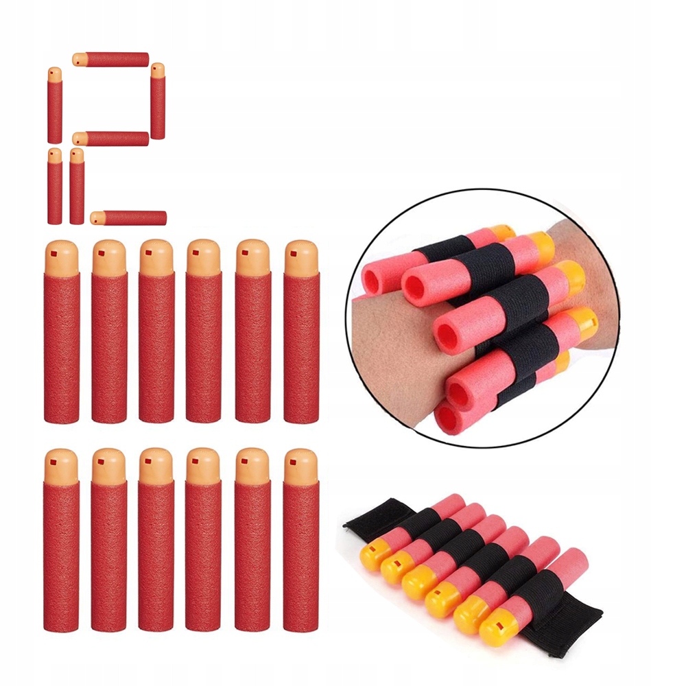 

Strzałki Do Wyrzutni Nerf x12 Naboje Opaska