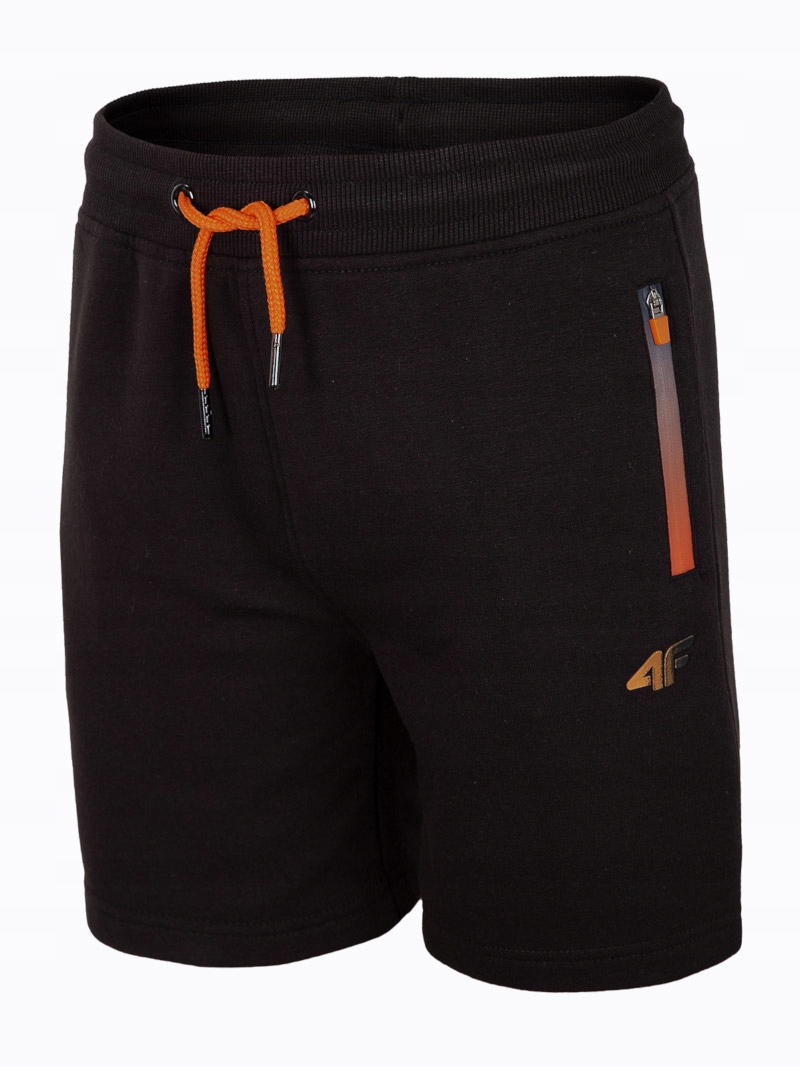 

4F Spodenki Dresowe Chłopięce JSKMD001A Czarne 152