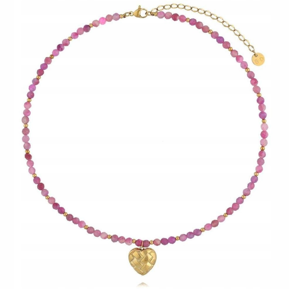 Dámský náhrdelník By Dziubeka, srdce 44 cm