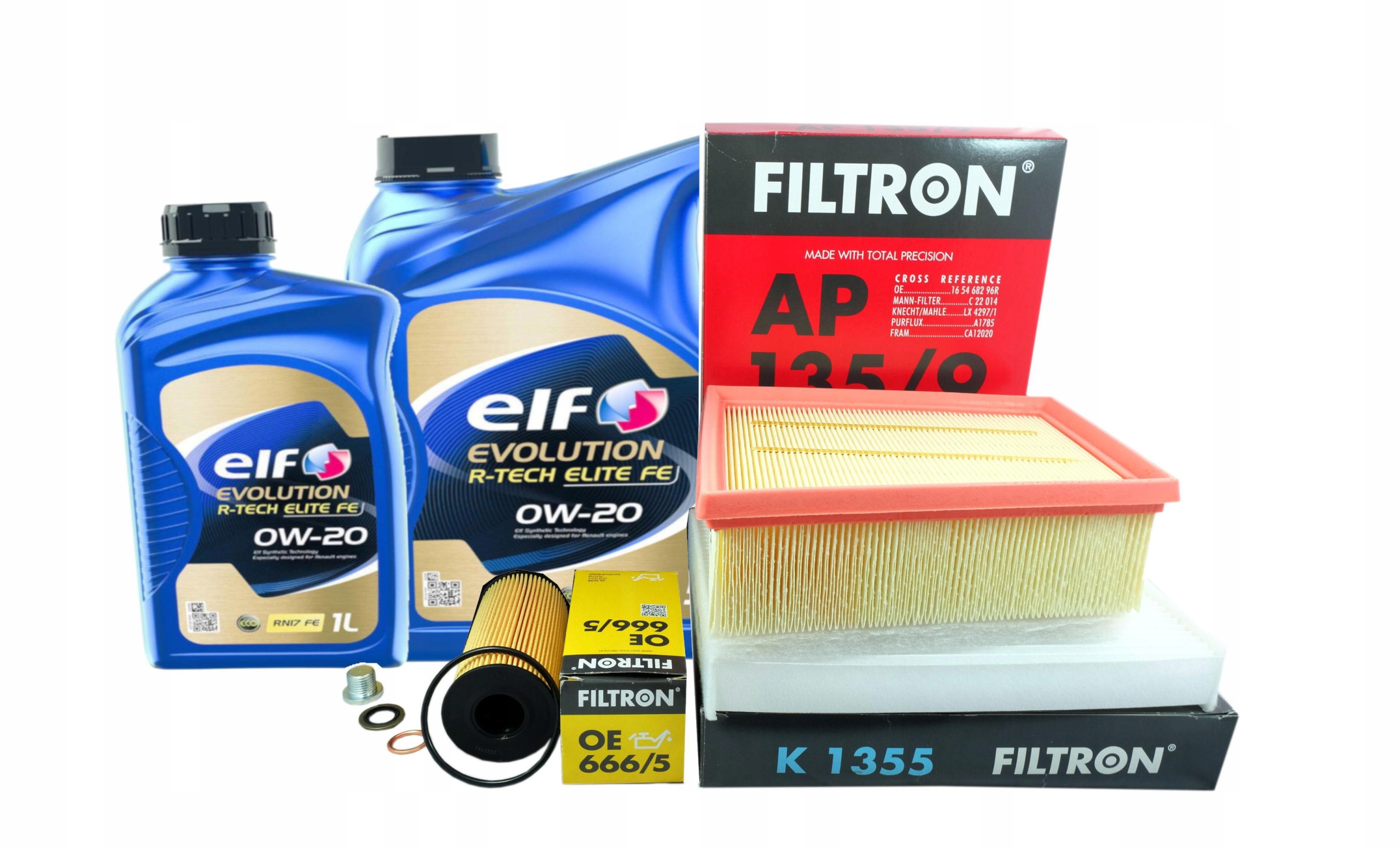 3x filter olej 0W20 Renault Talisman 1.7 dCi 2018-