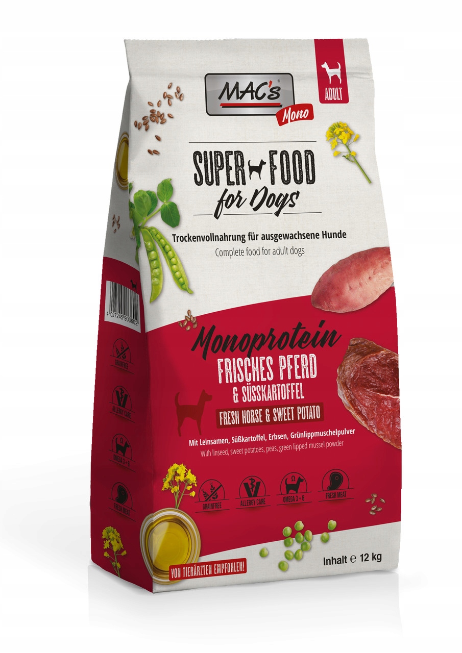 Levně MAC's Pes Monoprotein Konina 12 kg