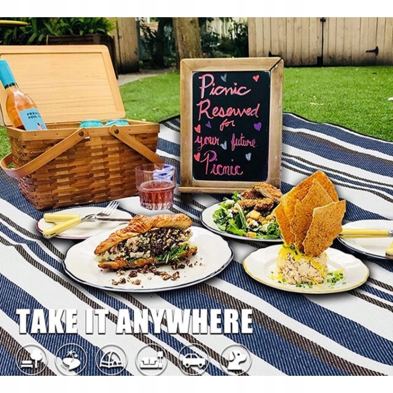 MATA PLAŻOWA KOC PIKNIKOWY PIASKOODPORNY 150X200 CM, WODOODPORNY XXL MATA05 Rodzaj mata