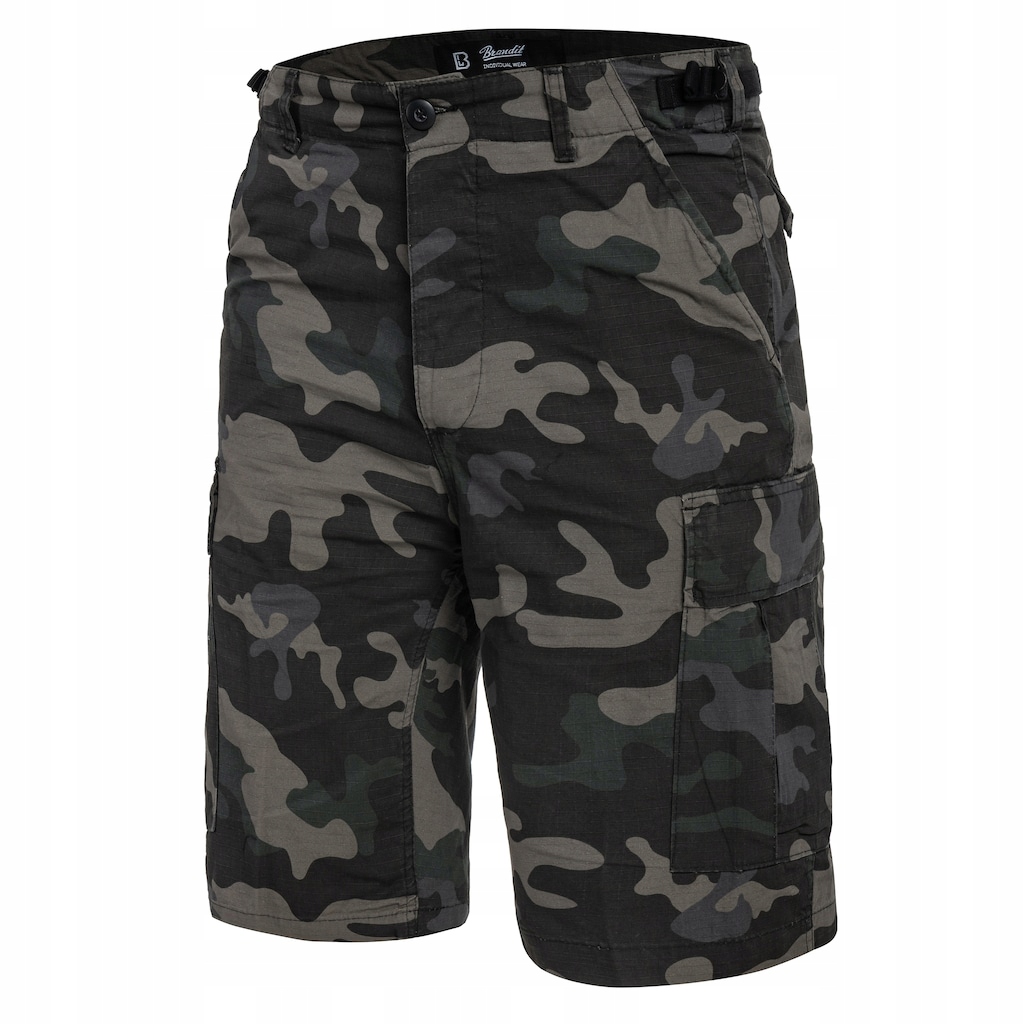 Pánské kraťasy kapsáče maskáčový Brandit Bdu Rip-Stop Dark Camo 4XL