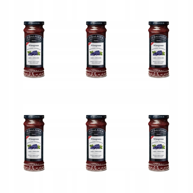 St.Dalfour – Ovocná rapsodie Hroznové Víno 284 g X6