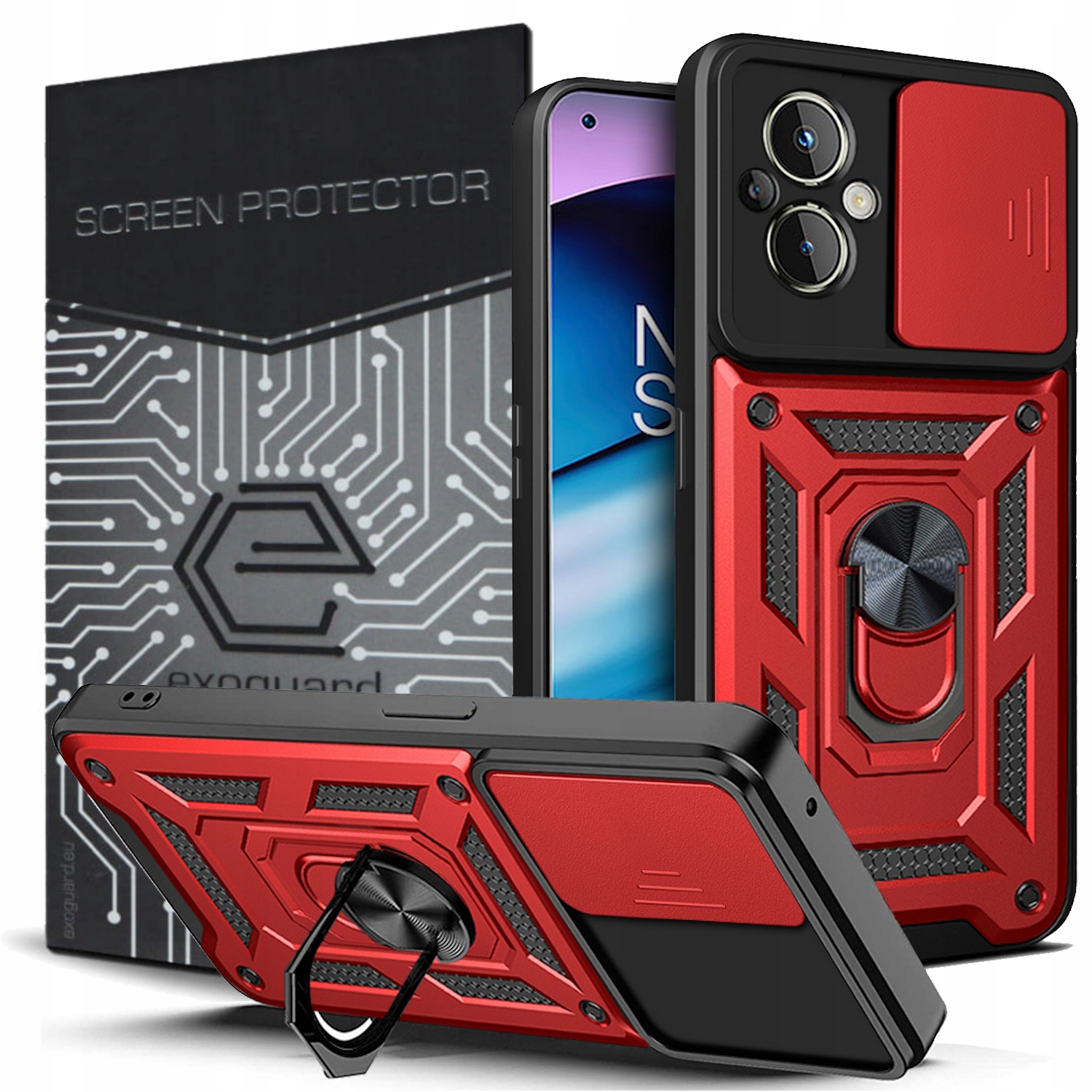 

Obudowa Etui Pancerne Szkło do Oppo Reno 7 Lite