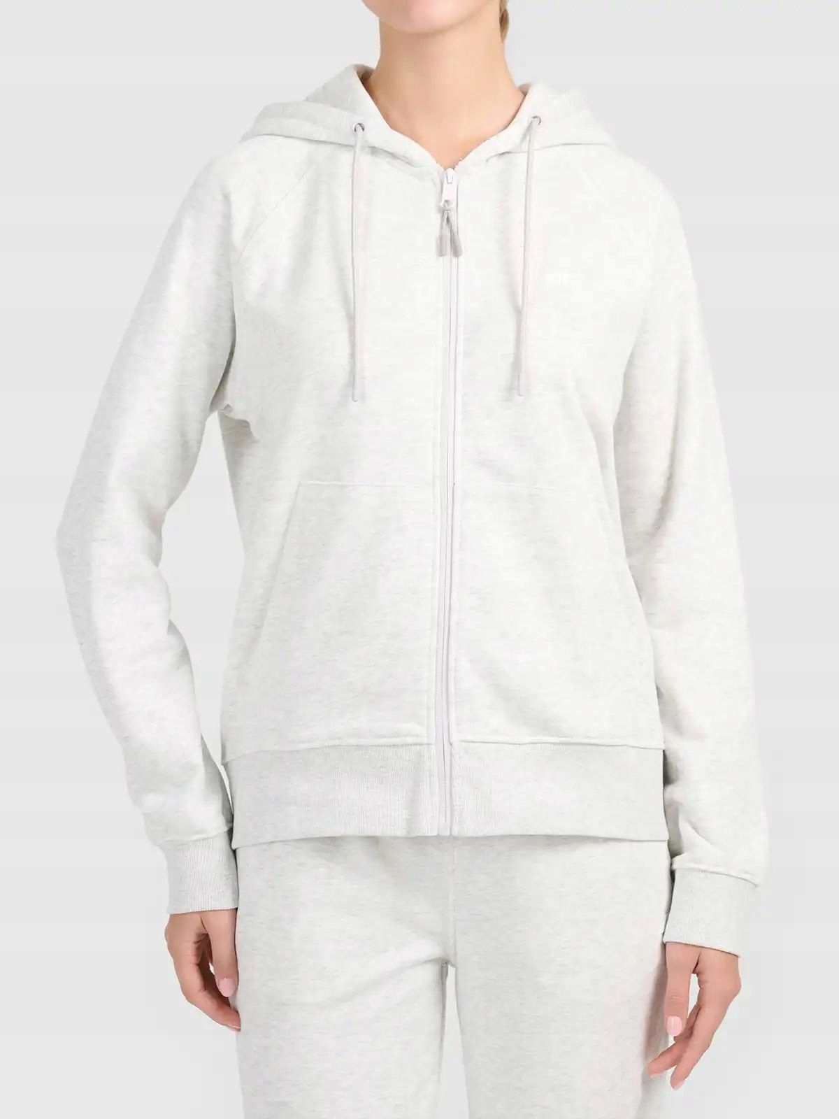 Mikina Tepláková 4F Rozepínací S Kapucí Sportovní XL F2535 SS26