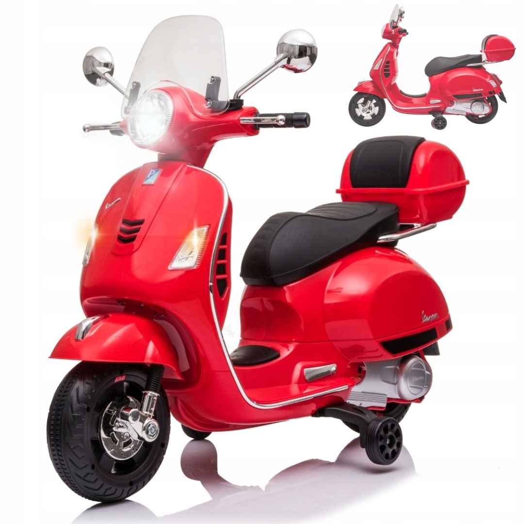 Motor na akumulator dla dzieci elektryczny Vespa Gts Red Milly Mally