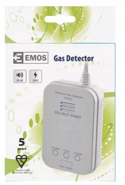 Detektor czujnik gazu ziemnego sieciowy 230V GS869 Kod producenta P56450