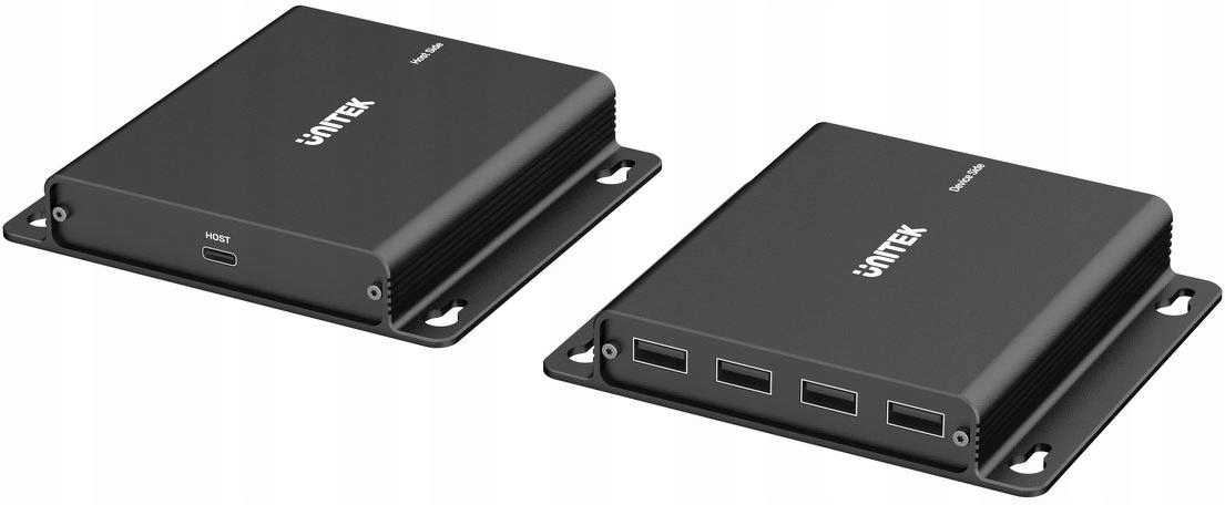 Unitek Predlžovač Usb-c na 4× Usb-a cez Ethernet, dosah až 150 m, 480 Mbp