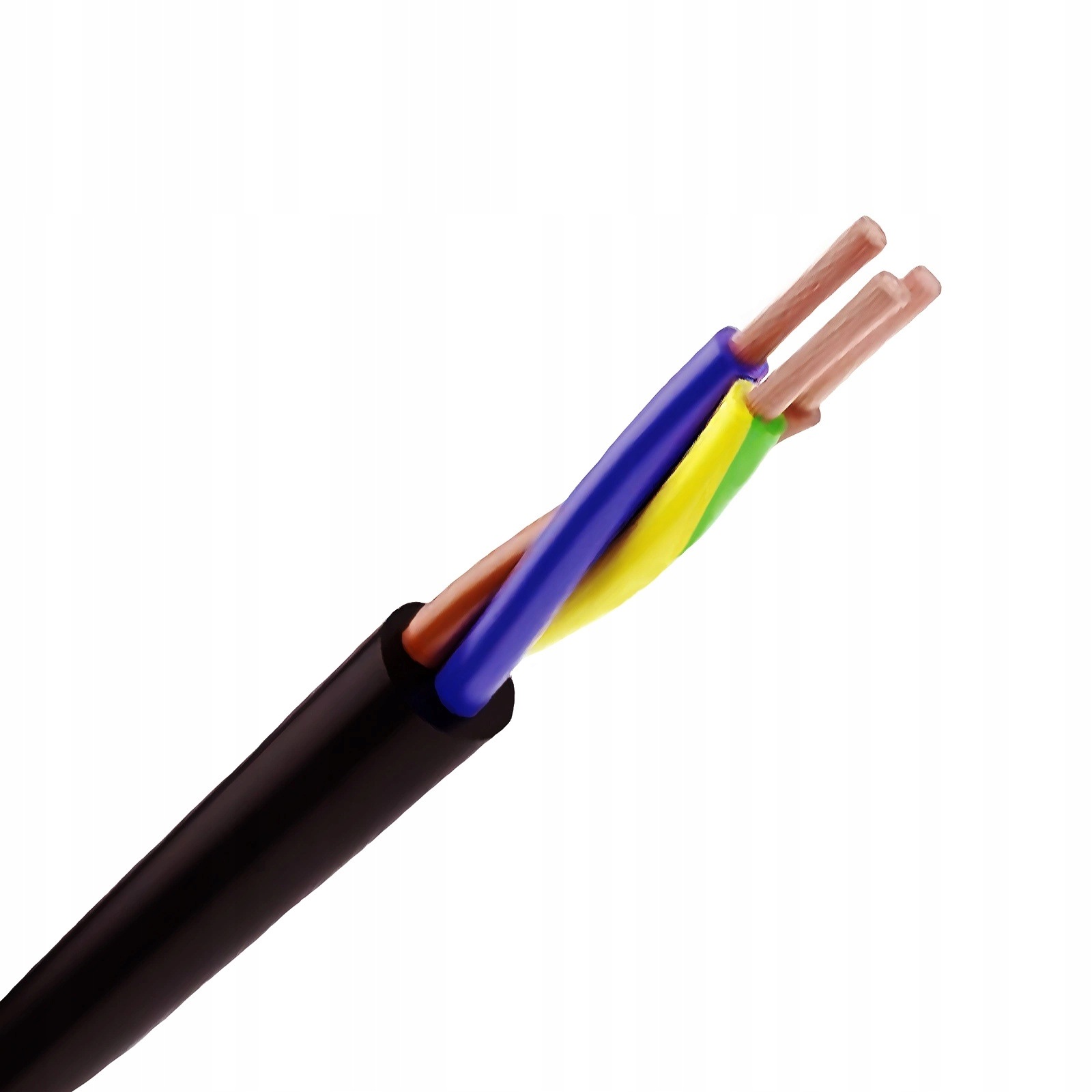 Elektrický obytný kabel Omy 300/300V 3x1,5 mm černý 85 m