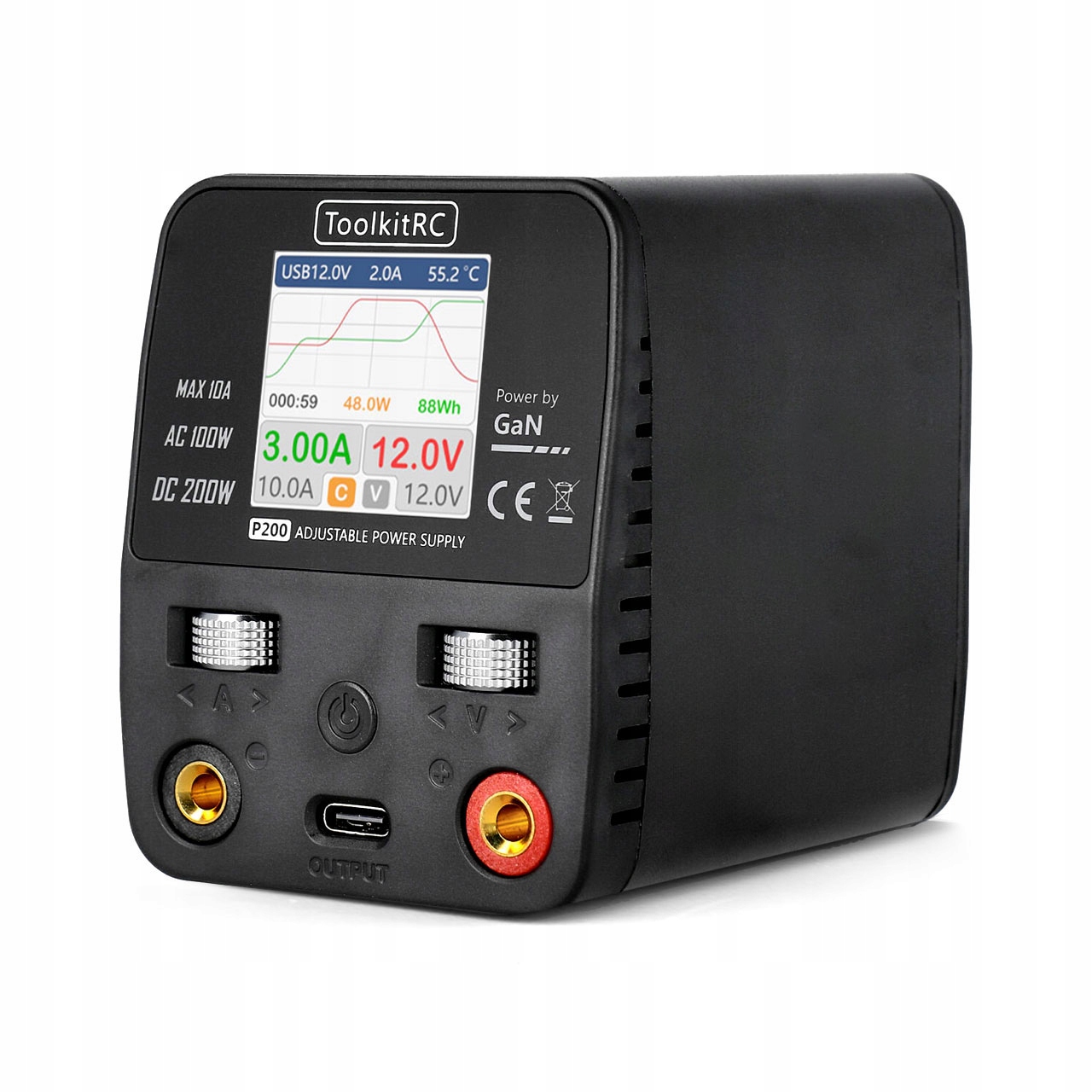 Zasilacz ToolkitRC P200 v2 30V 10A 100/200W Ac i DC