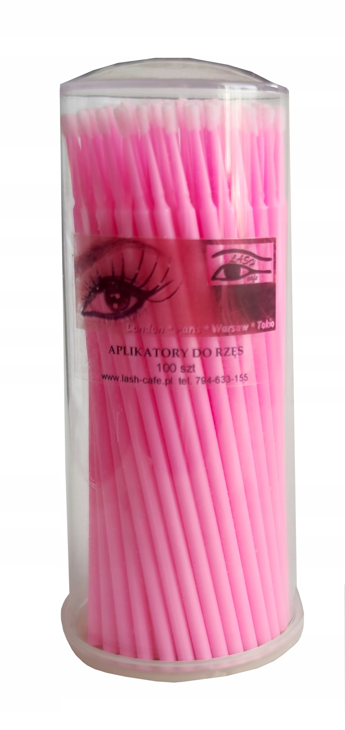 

Mikro-Aplikatory 100szt Pink Lash-cafe