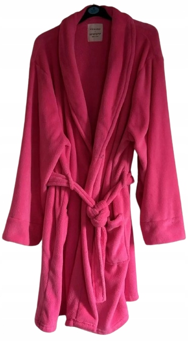 Neonově Růžový Župan Soft Celoroční, Příjemný Na Dotek, Plyš