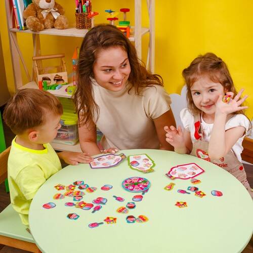 GRA EDUKACYJNA SŁODKIE SMAKOŁYKI PLANSZÓWKA SORTOWANIE ROTER KAFER Liczba elementów 1