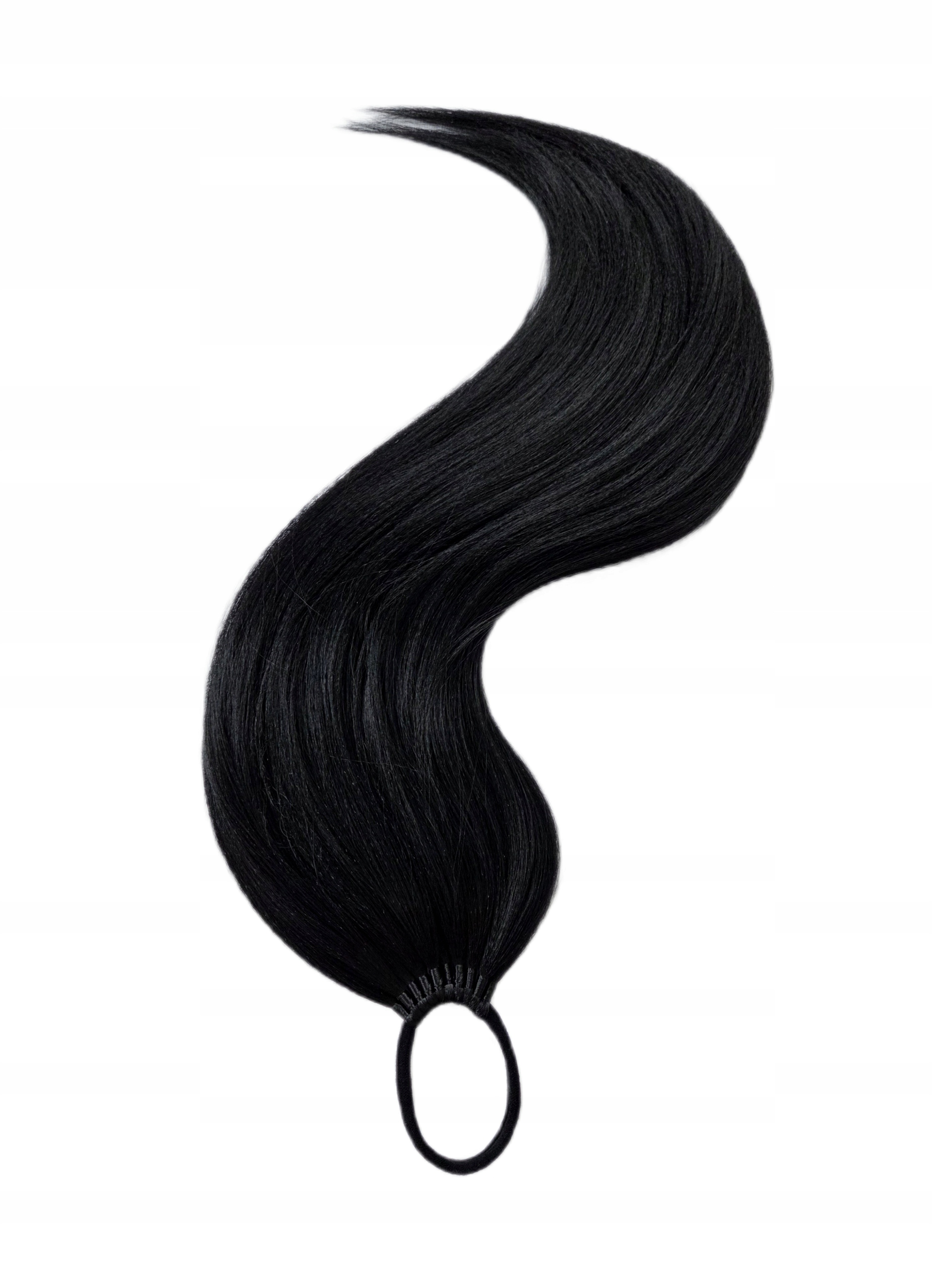 Připínací poník na gumičku, Kuc-Gumka, Příčesek, černá, Královna Noci, 80 cm