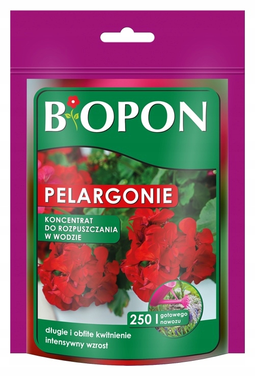 

Koncentrat rozpuszczalny do pelargonii 250g Bopon