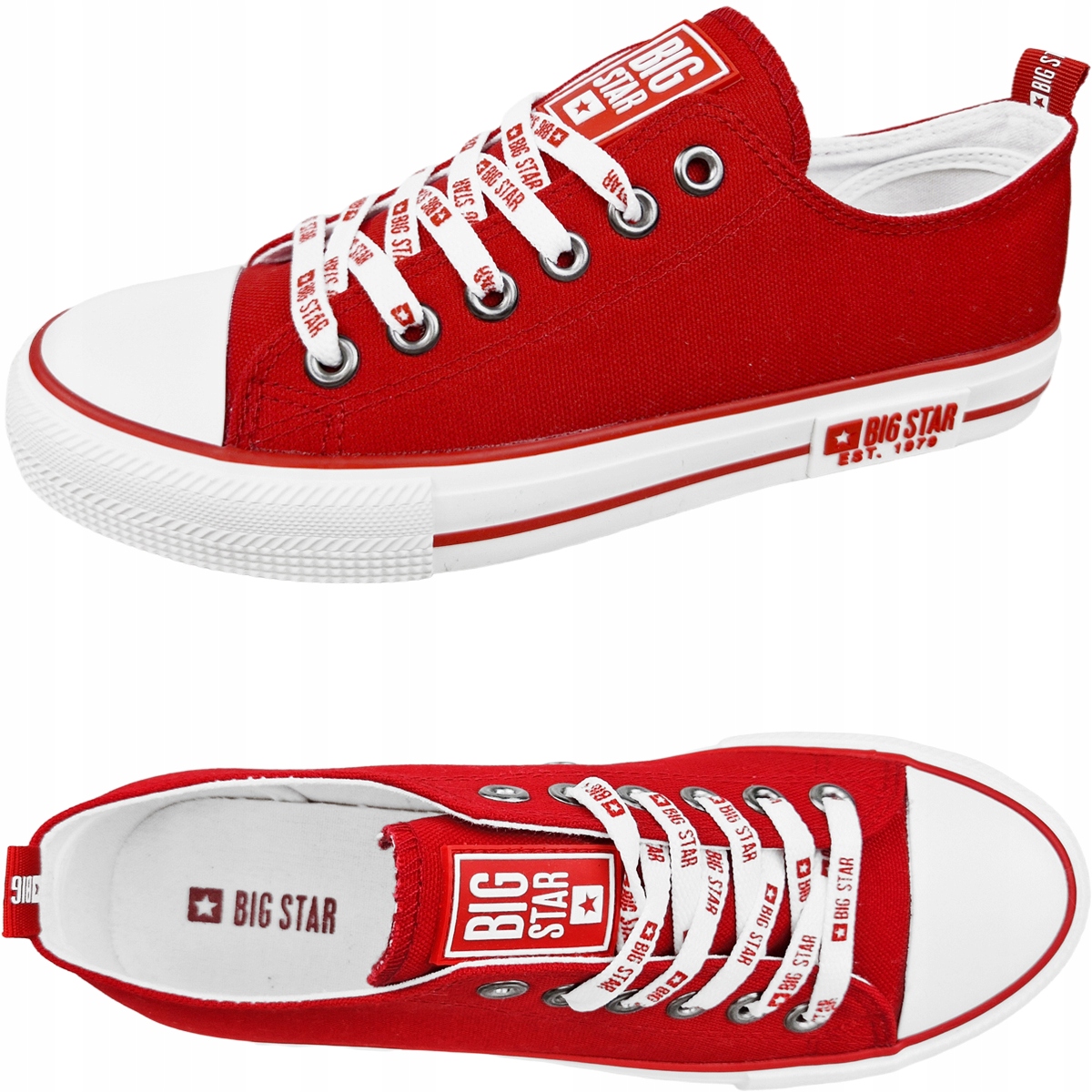 

trampki damskie czerwone Big Star buty KK274104 39
