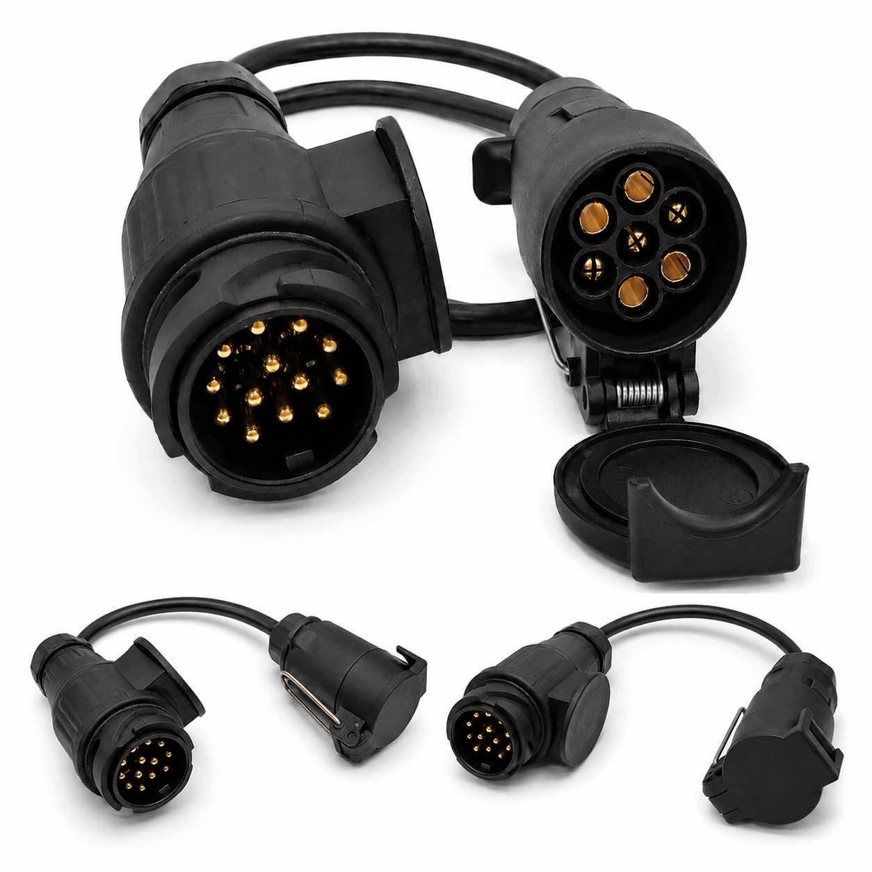 Adapter przejściówka redukcja 13/7 Pin gniazdo przyczepy hak kabel