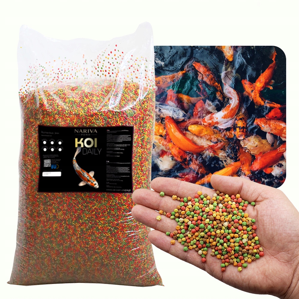 Nariva Koi Daily 80L – Krmivo pro ryby do jezírka a rybníka (granulát)