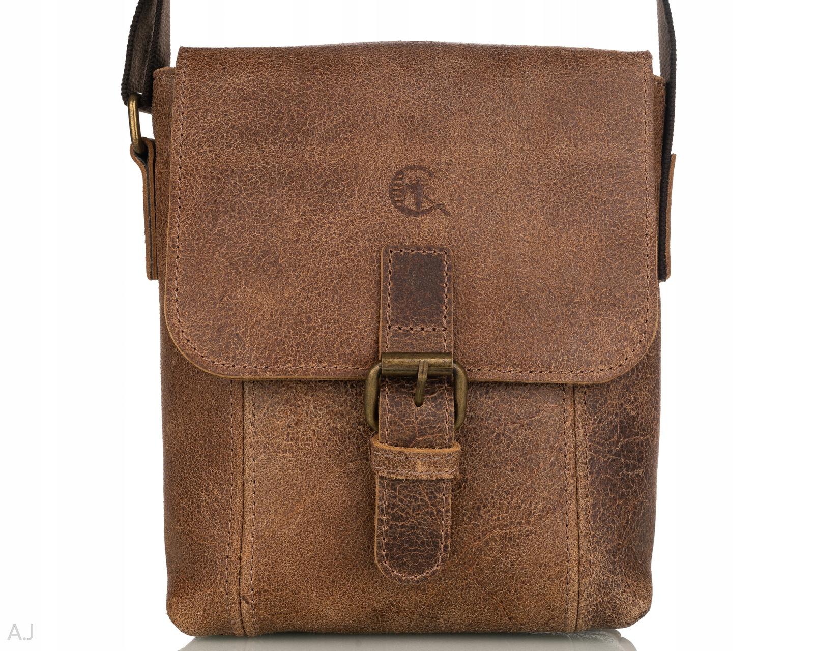 Pánská taška z přírodní kůže kabelka přes rameno crossbody premium vintage