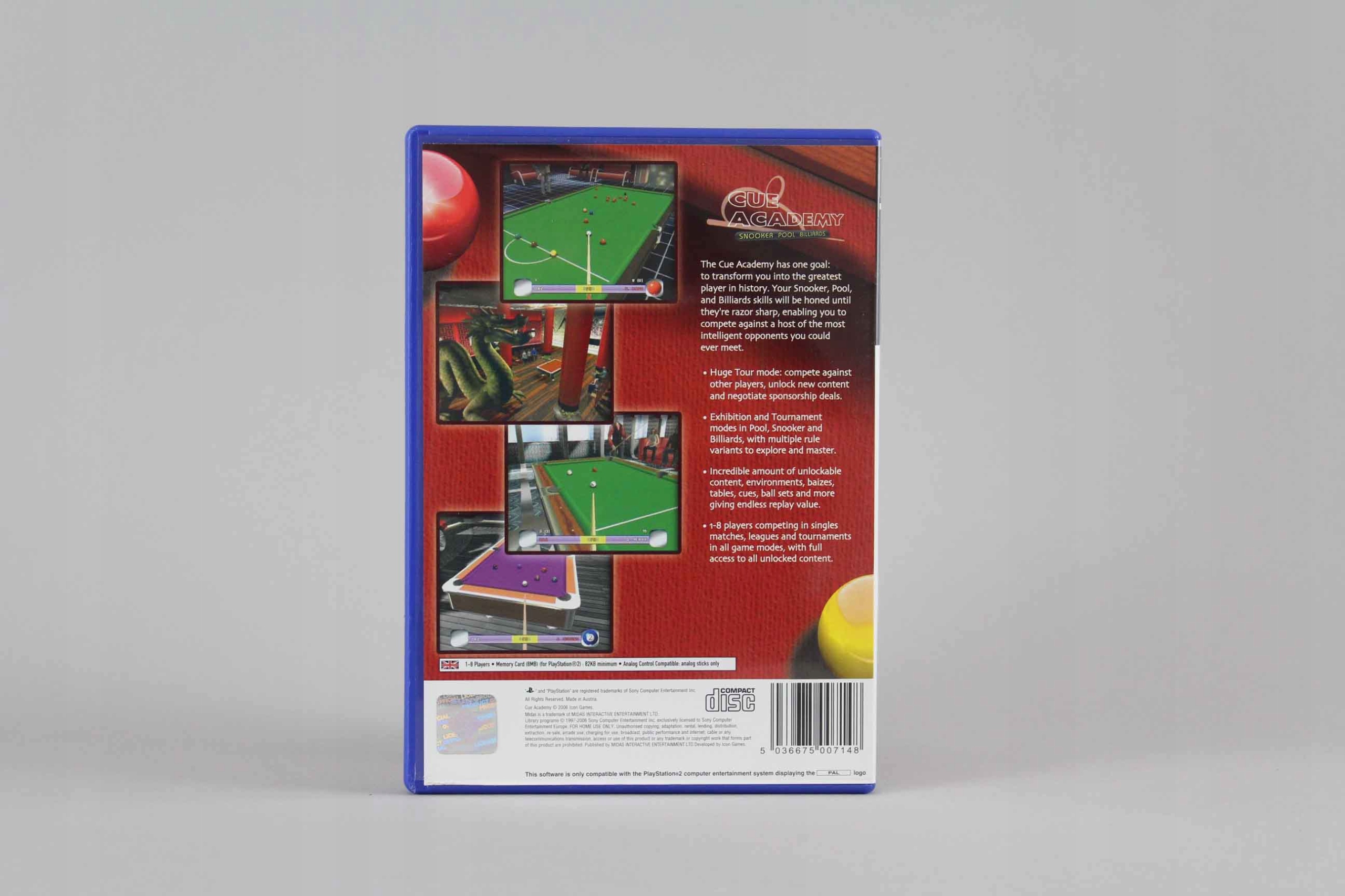 CUE ACADEMY PS2 Tematyka sportowe