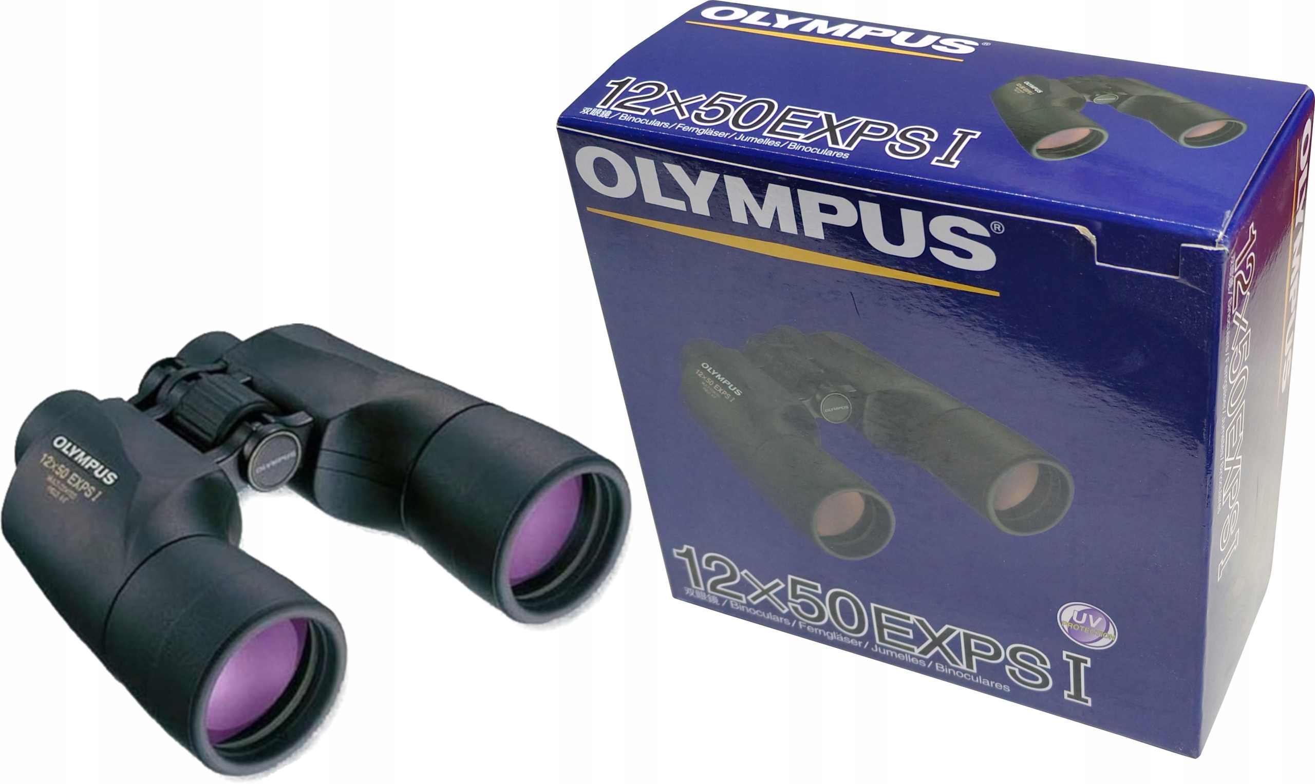 Lornetka Olympus 12x50 Exps I Binoculars 12x 50mm Średnica Black Czarna