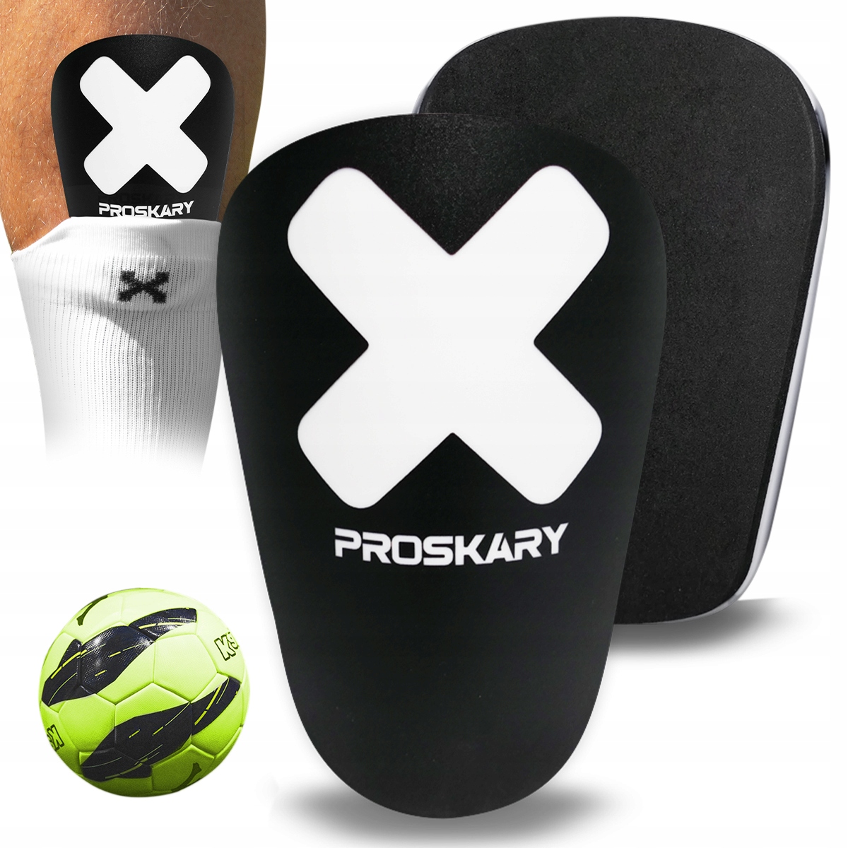 OCHRANIACZE PIŁKARSKIE SPORTOWE BARDZO MAŁE LEKKIE 12 x 8cm -PROSKARY