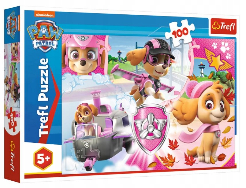 

Puzzle Psi Patrol 100 Skye w akcji Trefl 16368