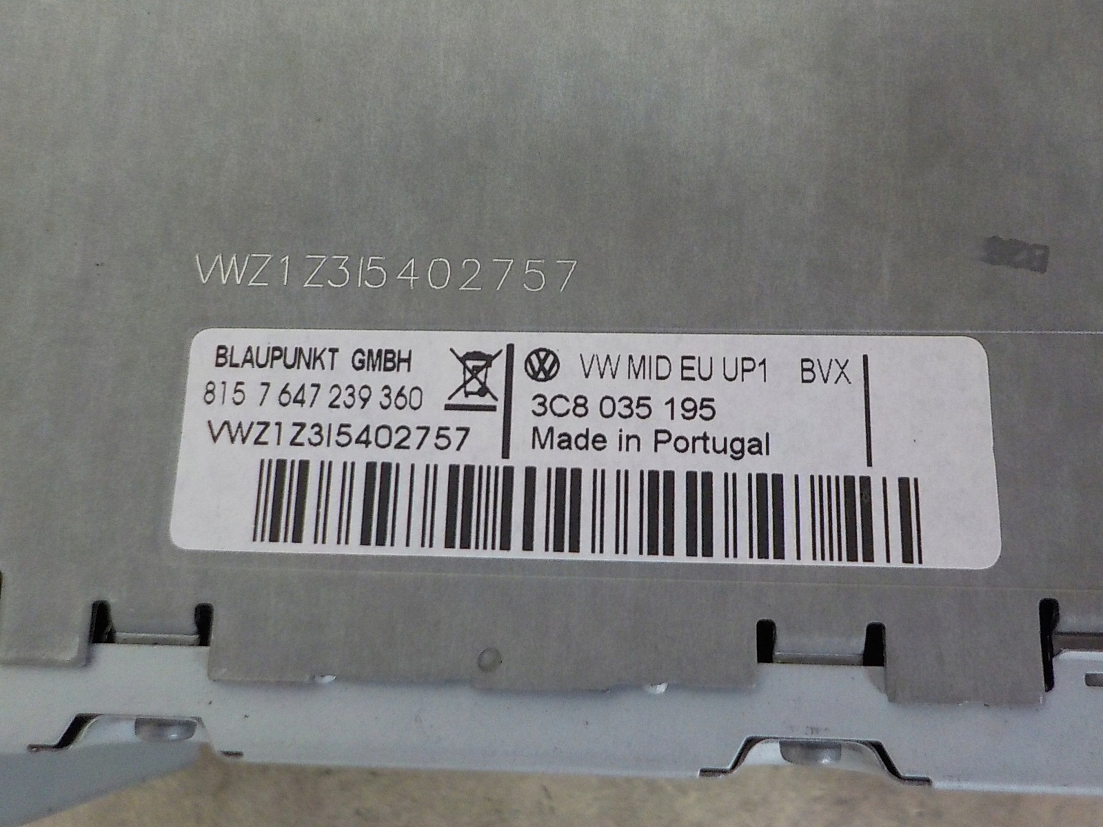 VW TIGUAN PASSAT B7 RADIO navigation 3C8035195