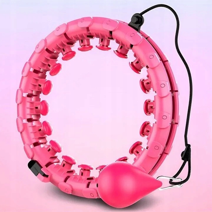 HULA HOP ODCHUDZAJĄCE MODUŁOWE FITNESS Z MASAŻEREM OBCIĄŻENIEM + SKAKANKA Waga 0.42 kg