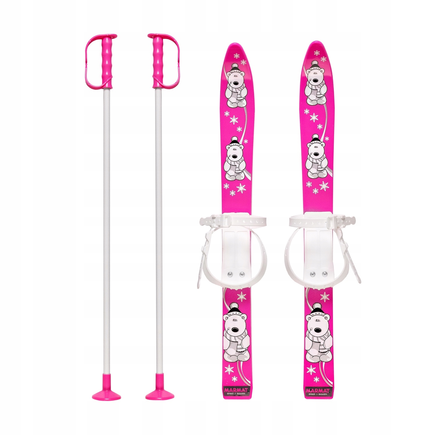 Narty Dla Dzieci z Kijkami Master 70cm Różowe
